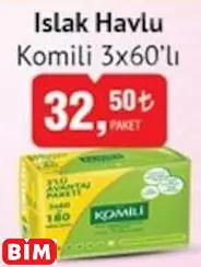 KOMİLİ ISLAK HAVLU KOMİLİ ISLAK HAVLU